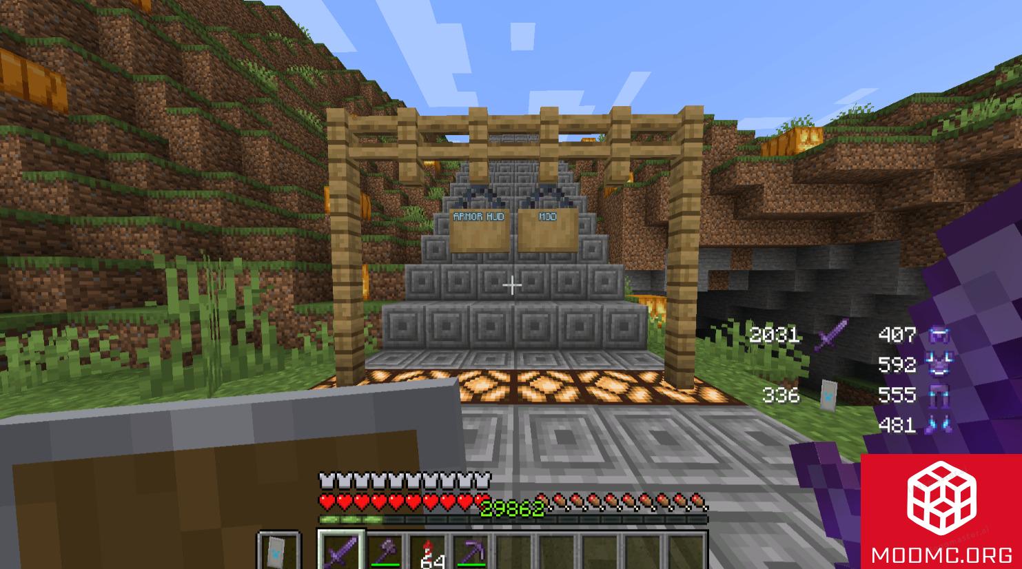 Прочность из Мода Armor Durability в Майнкрафт 1.21.5