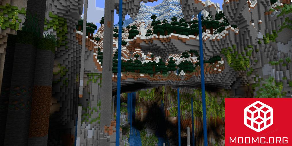 Горы из Мода на Ланшдшафт в Майкнрафт