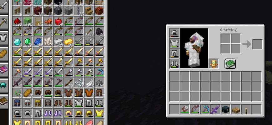 Скачать Мод на Инвентарь в Майнкрафт
