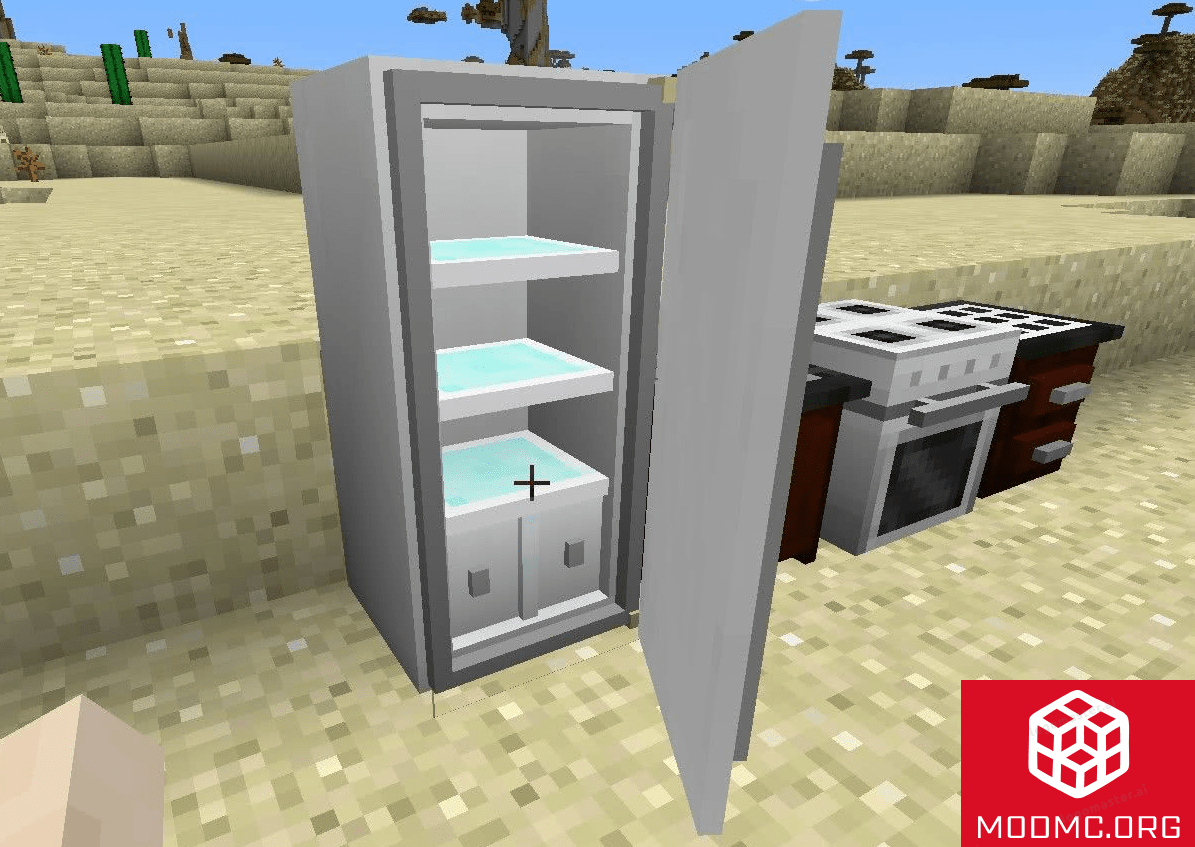 Холодильник из Мода на Кухню в Майнкрафт 1.21.5