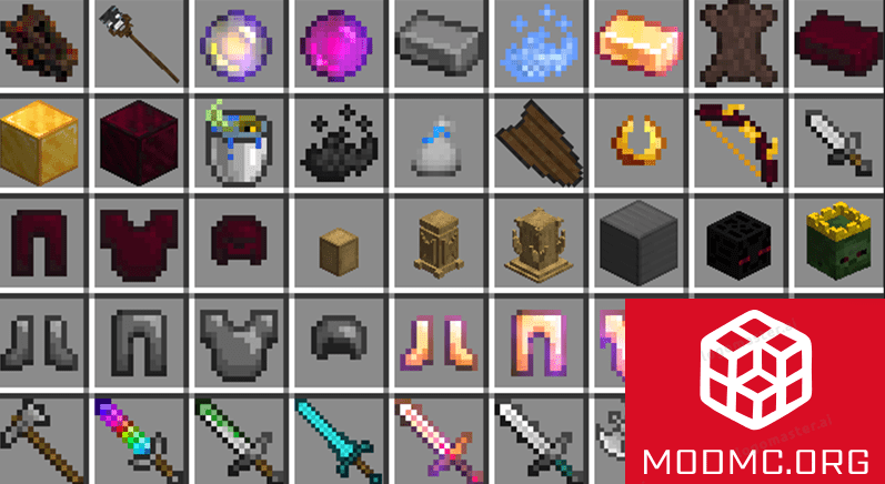 Предметы из Мода на Мобов в Майнкрафт 1.21.5