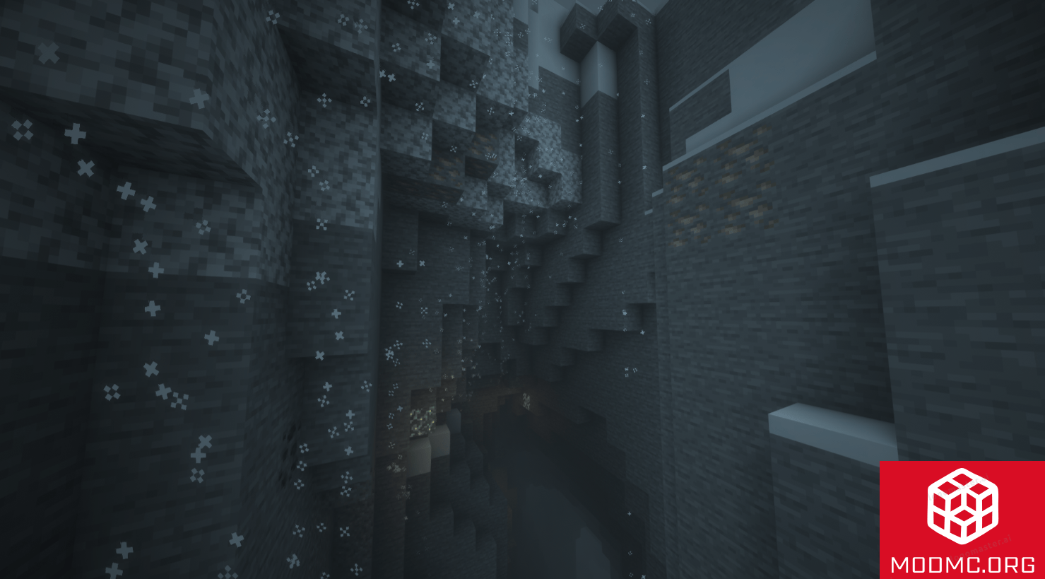 Снежинки из Мода на Погоду в Майнкрафт 1.21.5