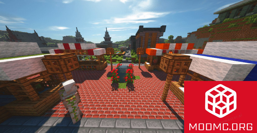 Структура Деревни из Мода на Village в Майнкрафт 1.21.5