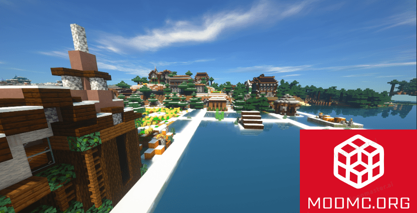 Холодный Регион из Мода на Деревни в Майнкрафт 1.21.5