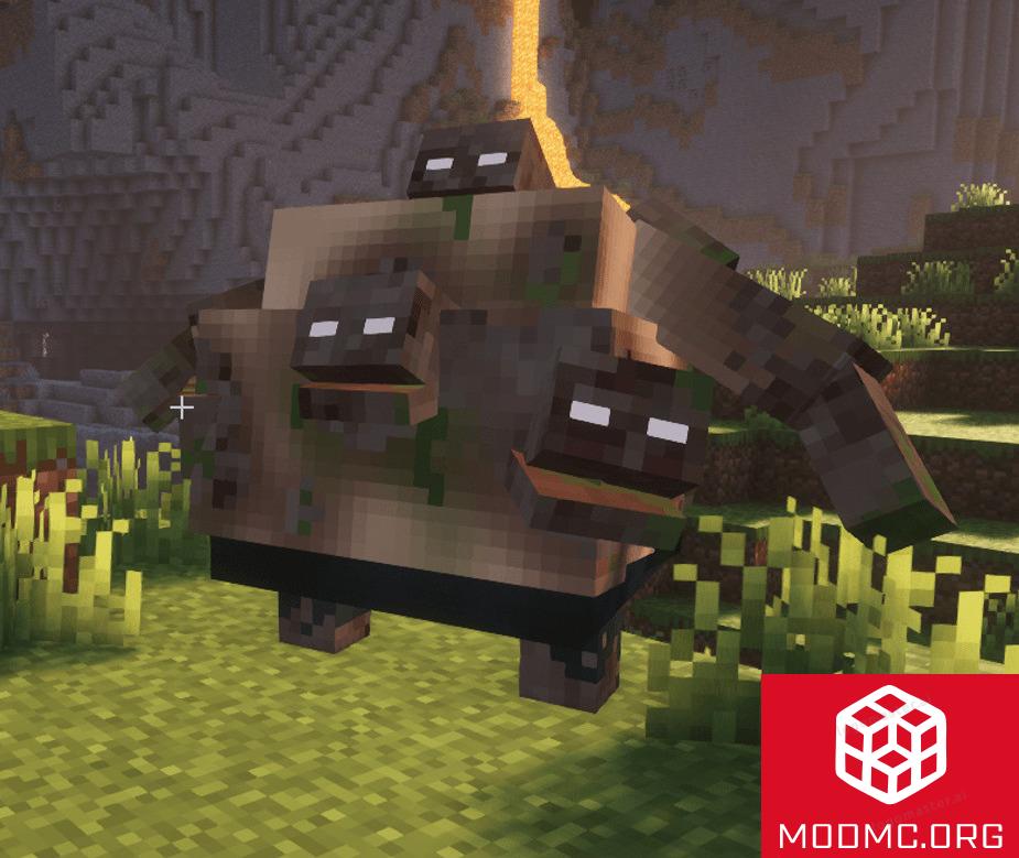 Зомби-Мутант из Мода Mutants and Zombies в Майнкрафт
