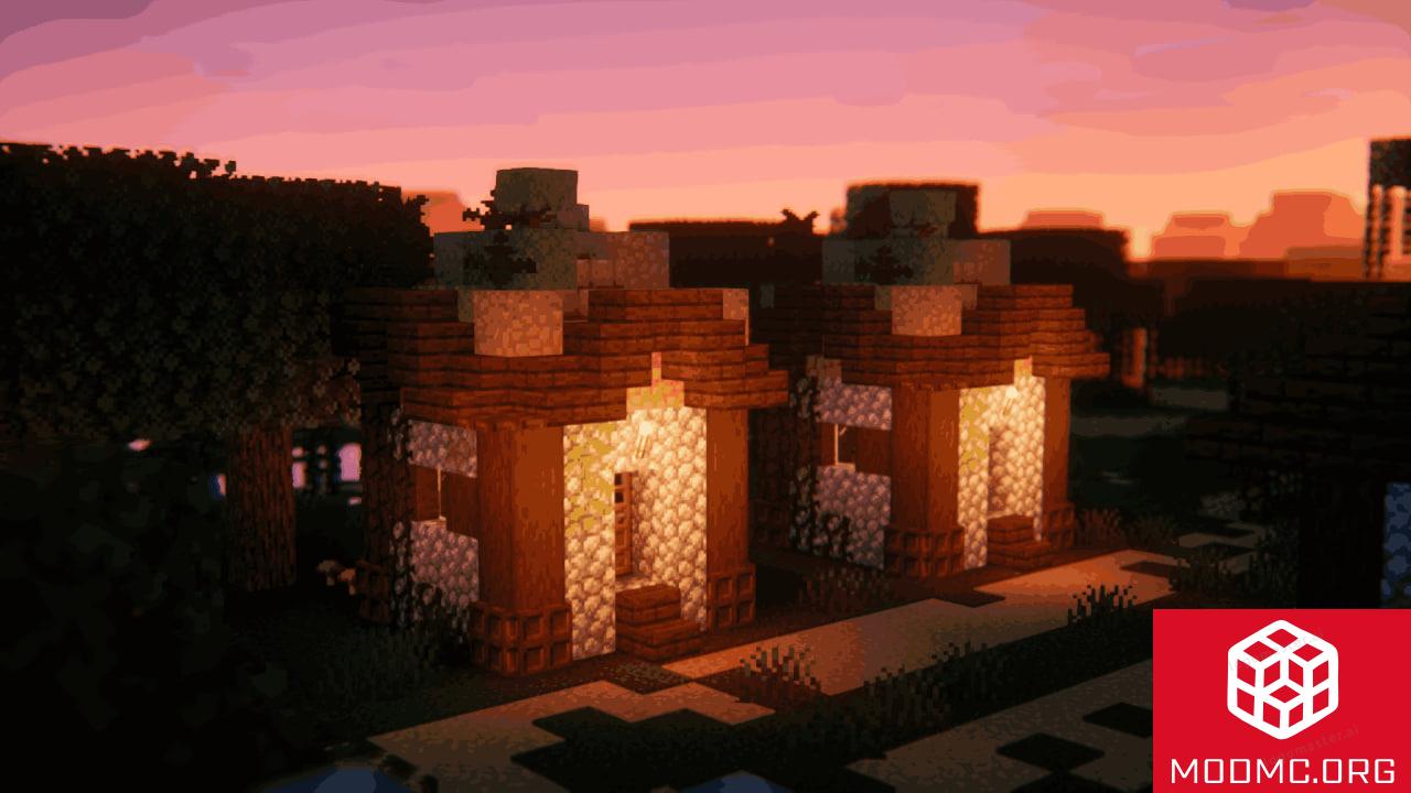 Генерация Деревни из Мода MMV в Майнкрафт