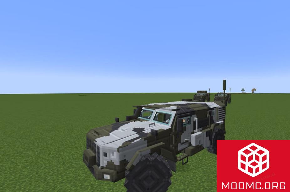 Бронемашины из Мода на Военную Технику в Майнкрафт