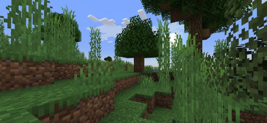 Скачать Мод на Траву в Майнкрафт
