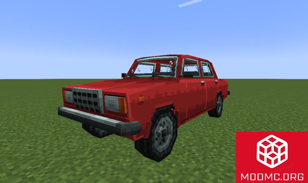 Машина из мода на дополнение к SuperB Warfare в Майнкрафт