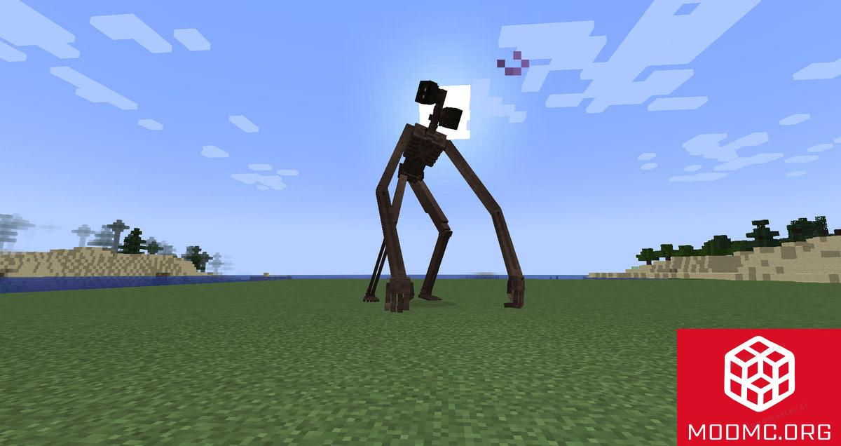 Сиреноголовый из Мода Siren Head в Майнкрафт