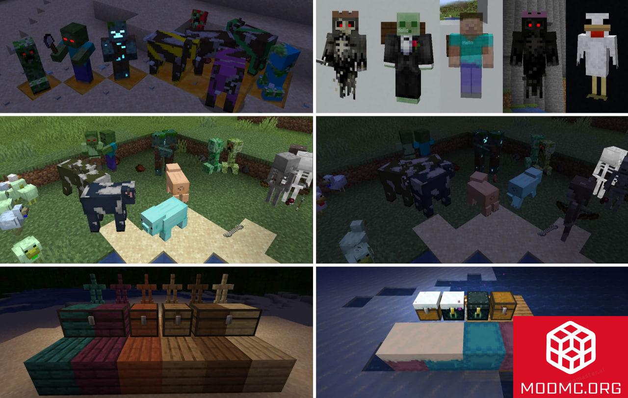 Новый Вид Существ из Мода на Текстуры Мобов в Майнкрафт