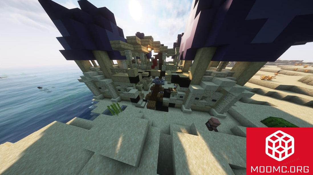 Постройки из Мода на Улучшенную Пустыню в Майнкрафт