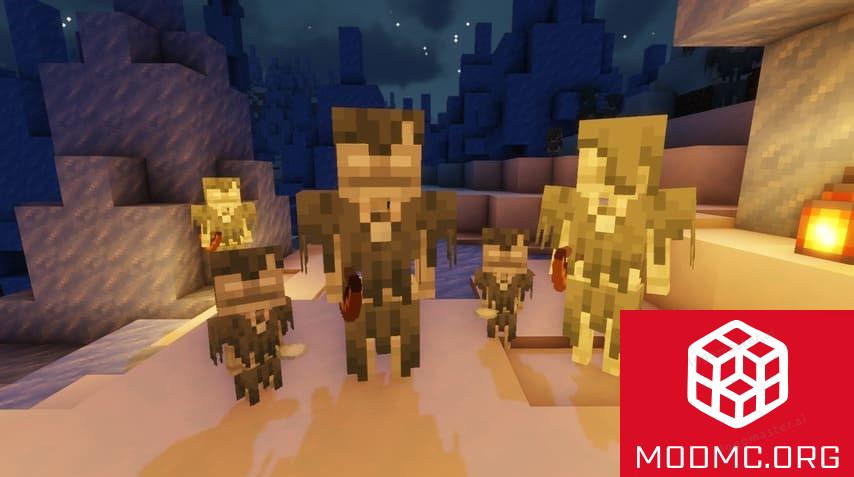 Скелеты из Мода на Маленьких Мобов в Майнкрафт