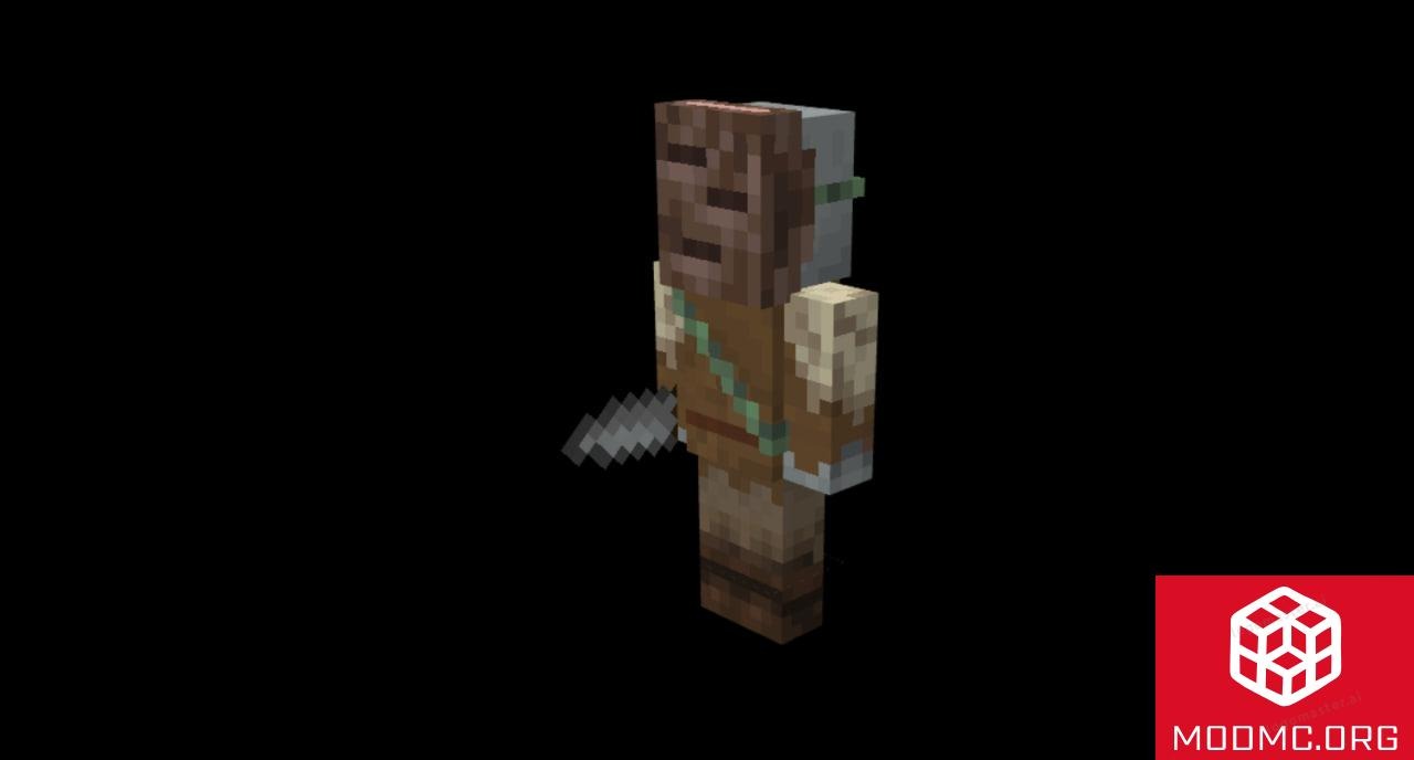Моб из Мода Primitive creatures в Майнкрафт
