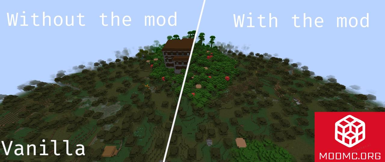 Генерация из Мода Sparse Structures в Майнкрафт