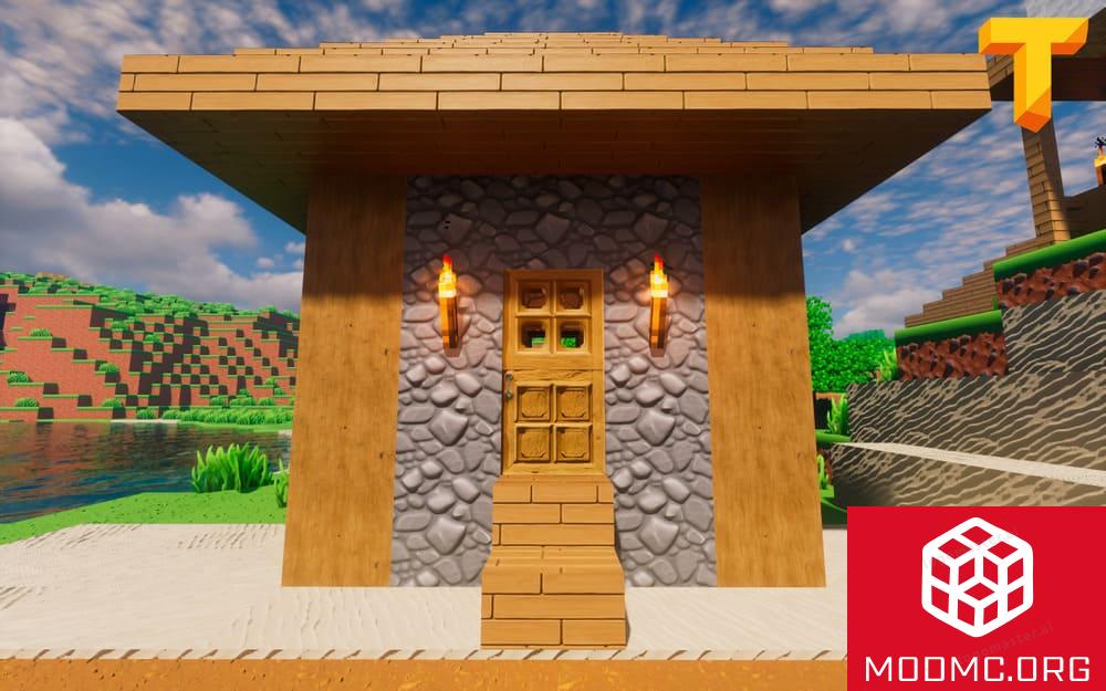 Дом из Мультяшных Текстур для Майнкрафт