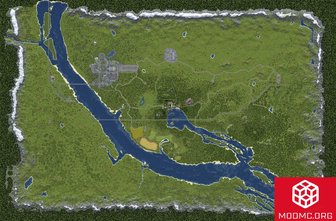 Карта из Sovenok Everlasting Summer в Майнкрафт