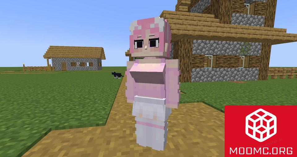 Моб из Мода на Девушку в Майнкрафт