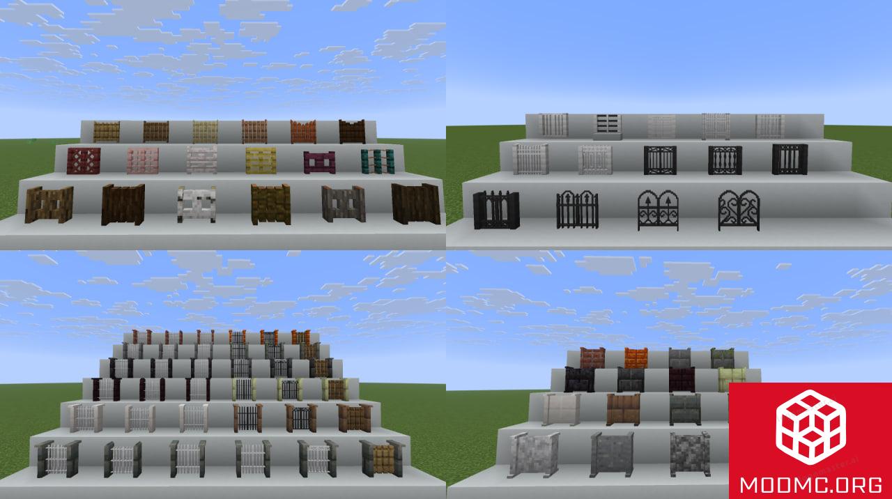 Все Виды Оград из Мода Decorative Fences в Майнкрафт