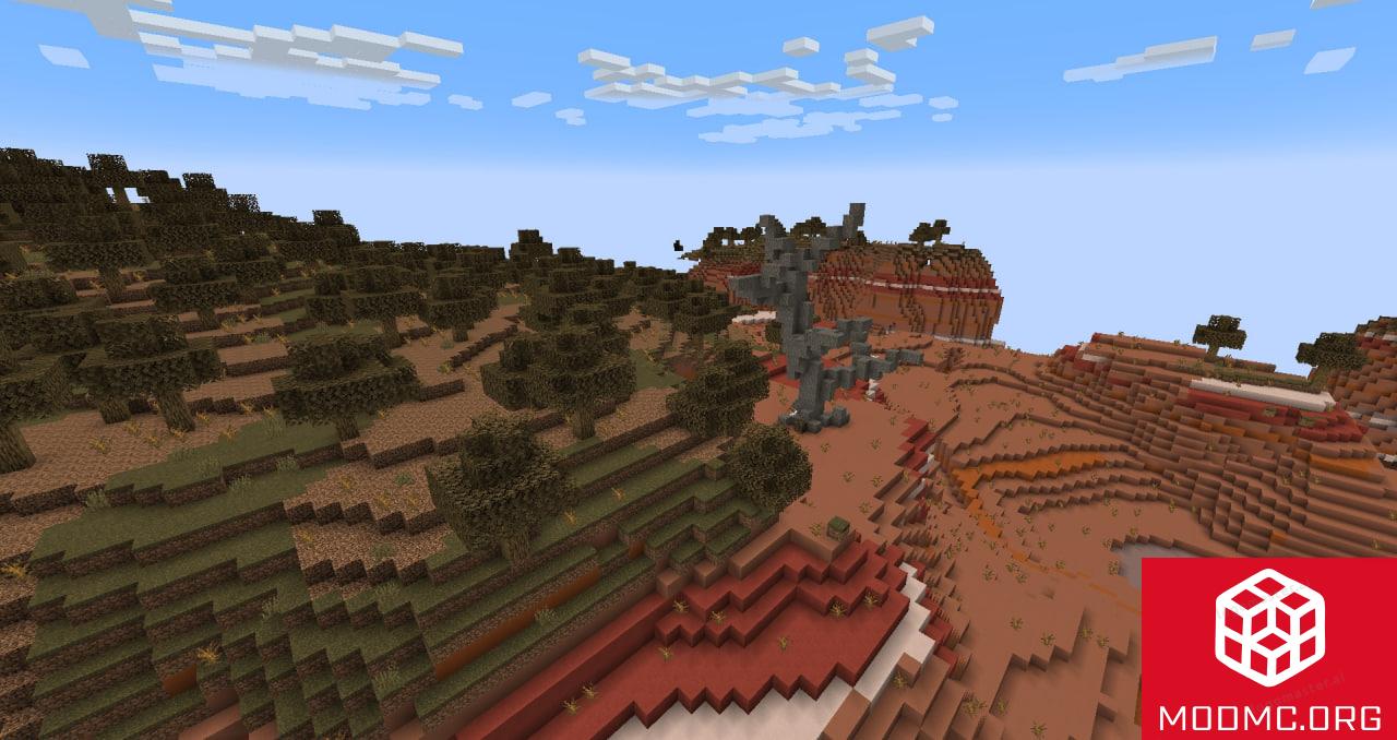 Ландшафт из Мода Enhanced Nature в Майнкрафт