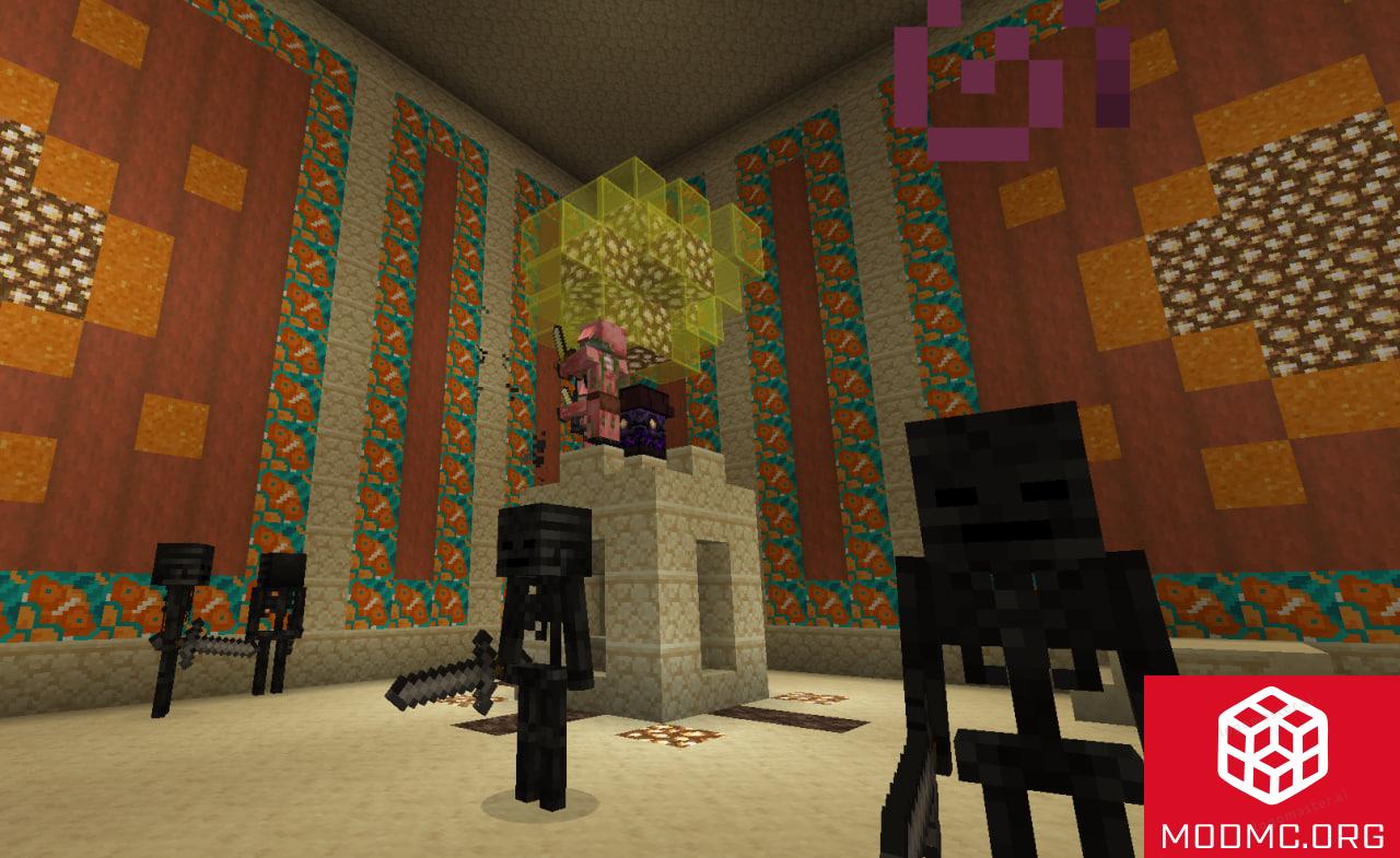 Испытания из Мода на Обелиски в Майнкрафт