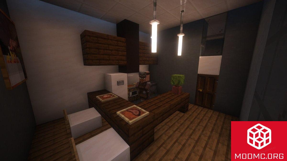 Дом из Мода Modern Villager House в Майнкрафт